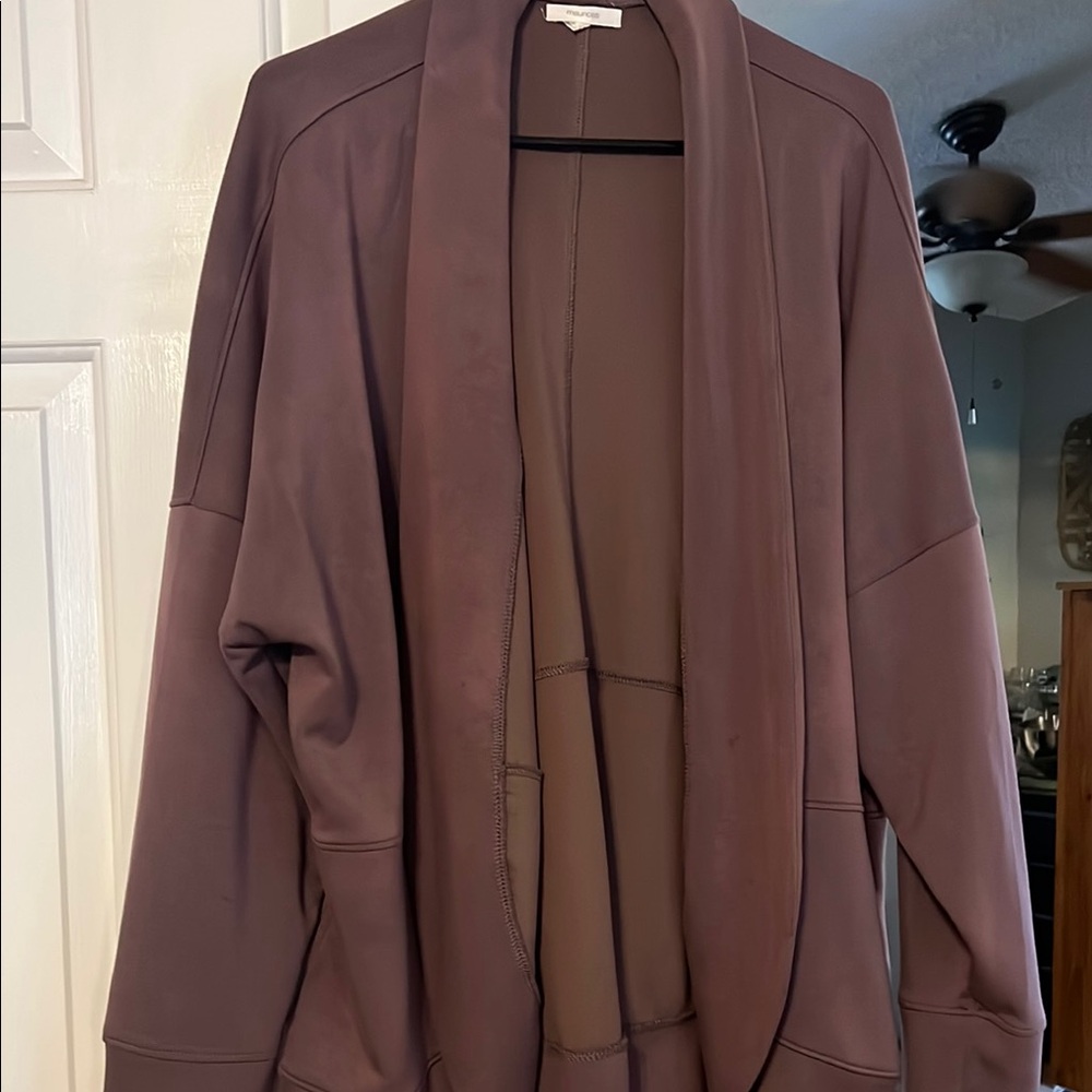 Maurices Deep Purple Open Front Jacket